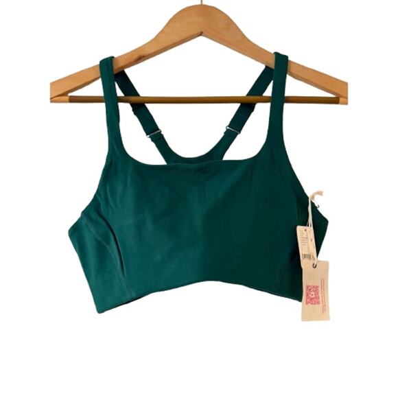 NEW Free People Movement x HATCH Never Better Square Neck Maternity Bra S Green - Picture 5 of 12